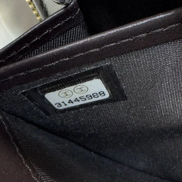 SOLD CHANEL 19 Quilted Lambskin Matelasse Long Zip Around Dark Brown Wallet - Picture 15 of 15